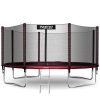 Батут Neo-Sport з зовнішньо сіткою 10 футів 312 см чорно-червоний