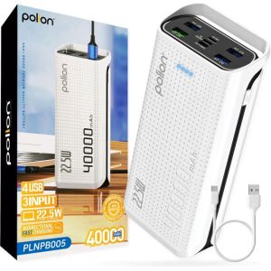 Зовнішній Акумулятор (Павербанк) VEEKTOMX 20000 mAh з 5 вихідними портами