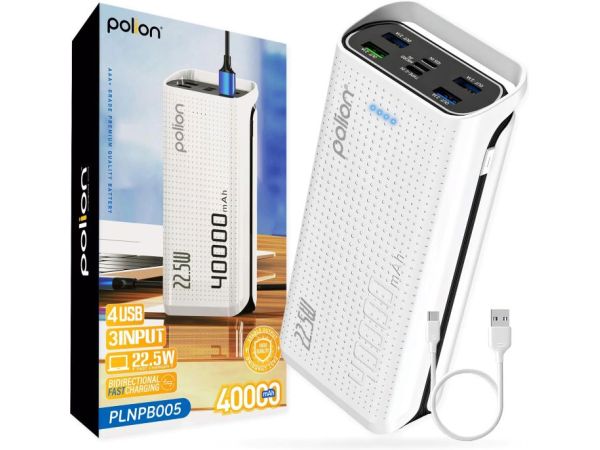 Зовнішній Акумулятор (Павербанк) VEEKTOMX 20000 mAh з 5 вихідними портами