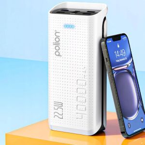 Зовнішній акумулятор (павербанк) Powerbank POLION 22.5W 40000mAh USB-C USB-A PD 3.0 QC 3.0 