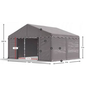 Палатка намет павільйон (3 х 4) DAS COMPANY гаражного типу ЗИМОВА 560 г/м