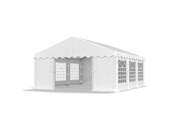  Палатка намет павільйон (4 х 8) DAS COMPANY біла з москітною сіткою 240 г/м