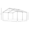 Палатка намет павільйон гаражного типу торгова (3х4) DAS COMPANY 560г/м