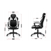 Крісло геймерське Huzaro Force 2.5 white mesh (Польща-Італія)