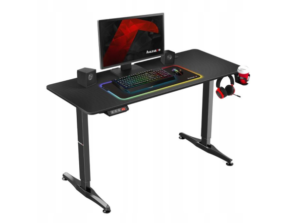 Геймерський електричний стіл Huzaro Hero 8.5 чорний