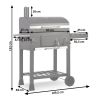 Гриль BBQ Berdsen BD-891 вугільний з кришкою, полицями, на колесах