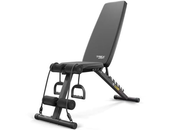Лава тренувальна Trex Sport TX-110B: регульована, з еспандерами, до 110 кг