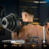 Набір гантелей TREX SPORT 4в1: гантелі, штанга, гиря, упори для віджимань, 20/кг, з'єднувальна штанга