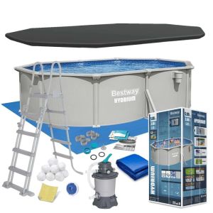 Басейн каркасний 13в1 Bestway Hydrium  610 х 366 х 122 см 56369