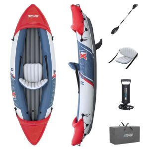 Каяк надувний Bestway Hydro-Force Rapid X1 290 x 91 см, синьо-червоний, 65176