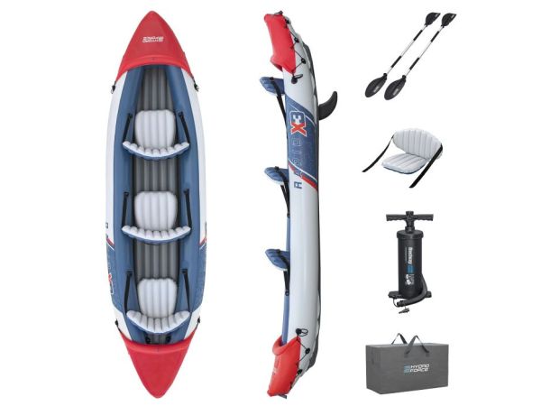 Каяк надувний Bestway 65132 Hydro-Force Rapid X3 381 х 100 см Каяк надувний Bestway 65132 Hydro-Force Rapid X3 381 х 100 см